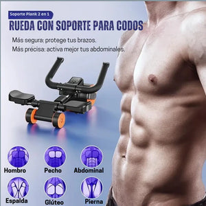 Rueda Abdominal PLUS®🔥 Perfecta para todo nivel de entrenamiento.